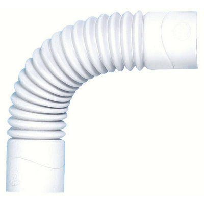 Wirquin 1 1/2" (6/4") Female-Female Solvent Weld Flexible Elbow 223mm Long Connection from B&Q