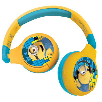 Lexibook Despicable Me Headphones 2-In-1 Bluetooth & Wired With Mic & Button