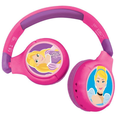 Lexibook Bluetooth 5.0 & Wired Headphones With Built-In Mic Disney Princess from B&Q