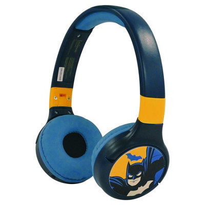 Lexibook Batman Headphones 2-In-1 Bluetooth & Wired With Mic & Button Control from B&Q