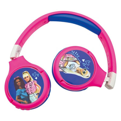 Lexibook Foldable Headphones 2-In-1 Bluetooth & Wired With Mic & Button from B&Q