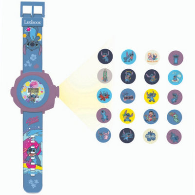 Lexibook Dmw050D Disney Stitch Children's Projection Watch With 20 Images from B&Q