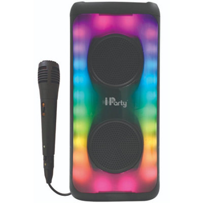 B&Q -  K8330 Iparty Flame Bluetooth Speaker With Mic And Party Lights Usb Aux