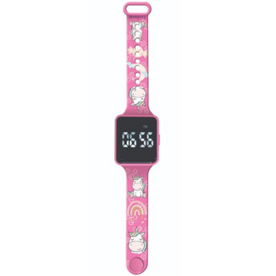 Lexibook Dmw060Uni Unicorn Led Digital Watch For Small Wrists 3+Years Kids