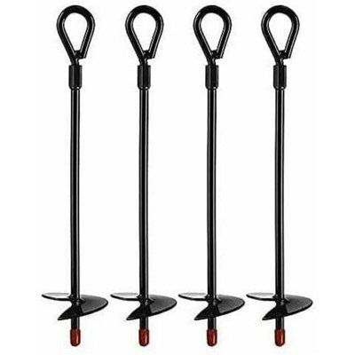 B&Q 4 Pcs Ground Stake,ground Anchors,heavy Duty Earth Anchors For 5 Inch Augers,ground Anchor Sets For Tents, Canopies, Shelters