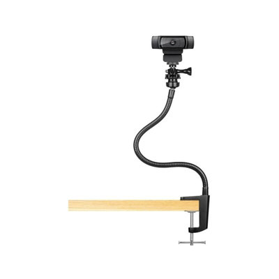 B&Q Flexible Webcam Stand With Jaw Clamp Upgraded Gooseneck Webcam Desk Mount