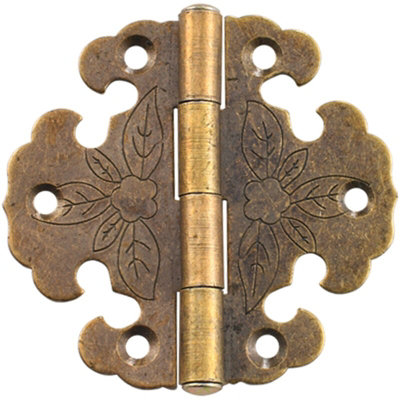 B&Q Pack Of Antique Hinges Decorative Hinges Mini Retro Hinges Door Hinges Vintage Bronze Hinges