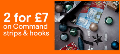 3 for £7 on selected 3M Command hooks. Shop now