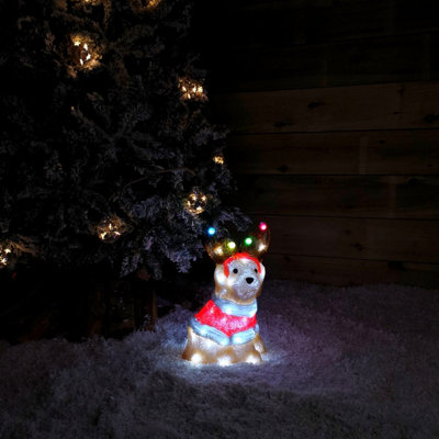 Outdoor christmas deals dog decorations