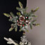 33cm Green Fir Snowflake with Pinecones and Berries Christmas Tree Topper