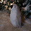 33cm Indoor Standing White Bristle Penguin Christmas Decoration