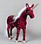 33cm Unicorn Burgundy & Gold - Christmas Figurine