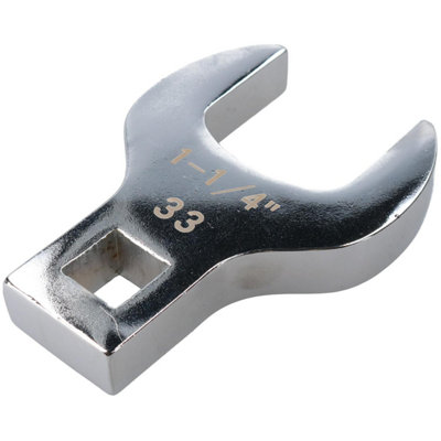 33mm (1 1/4") Crowfoot Wrench 1/2" Drive Crows Feet Spanner for Torque Wrenches DIY at B&Q