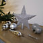 33pcs Assorted Shatterproof Baubles Christmas Decoration with Tree Topper Star in Silver