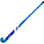 34 Inch Mulberry Wood Hockey Stick - BLUE/AQUA - Ultrabow Micro Comfort Grip
