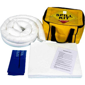 34 Litre Oil and Fuel Spill Kit in a Cube Carry Bag