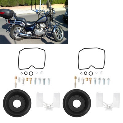 34-Piece Carburetor Repair Kit for KAWASAKI Vulcan 500 EN500(1991-1995)