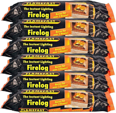Mdl Instant Light Smokeless Fire LogsCase Of 12 from B&Q