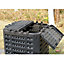340l Garden Composter Eco Compost Converter Recycling Soil Storage Bin Waste Box