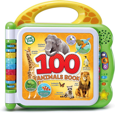 Leapfrog 100 Animals Book Baby Learning Toy Sounds Words Educational Kids Gift from B&Q