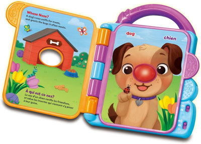 Leapfrog Interactive Baby Book Bilingual English French Light Up Animal Sounds from B&Q