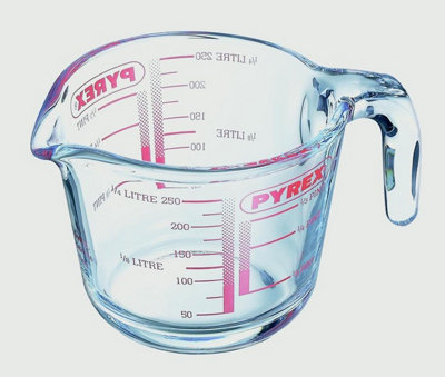 Pyrex Mini Glass Measuring Jug 0.25L 250Ml Classic Kitchen Prep Measurement Jug from B&Q