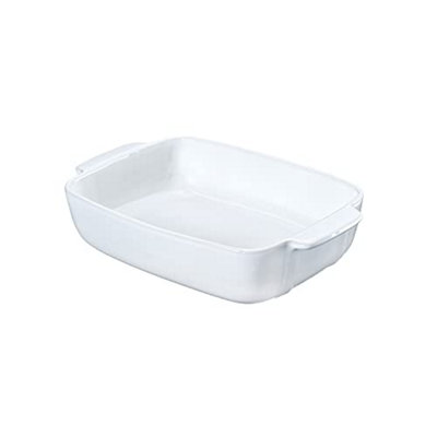  - Pyrex 8013102 Signature Ceramic Rectangular Oven Dish 35 X 25 Cm White