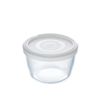 B&Q -  Cook&freeze Round Container With Lid12 Cm-0.6 LExtra Resistant Borosilicate GlassOven Safe 0.6 Liters