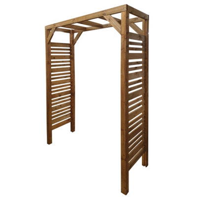 B&Q -  Lign Z Flat Wooden Garden Arch