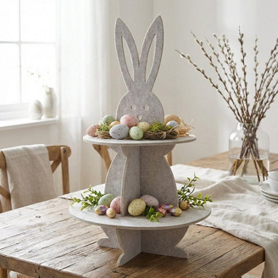 Springtime Felt Rabbit Display Stand from B&Q