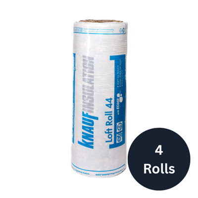 Knauf Insulation 150mm Knauf Loft Roll 44 Insulation Combi-Cut (9.18M2/roll)4 Rolls from B&Q