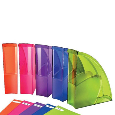 CED Happy By Cep Magazine File Multicoloured Pack Of 5 674+5 Hm from B&Q