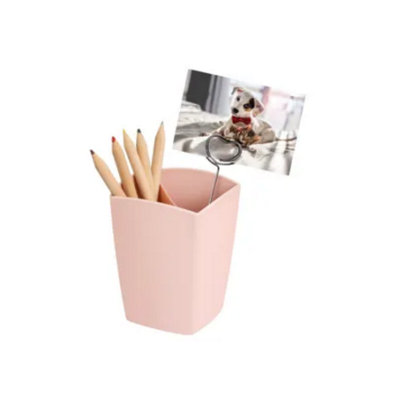 Cep Mineral Pencil Cup Pink With 2 Compartments 74X74X95mm1005302681 from B&Q