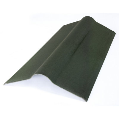 Onduline Green Bitumen Ridge Piece (L)1000mm (W)420mm from B&Q