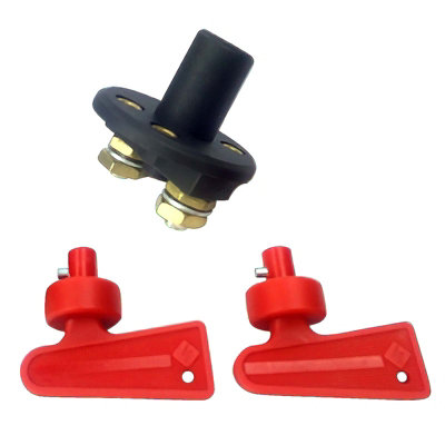  Defender Winch Battery Extension Cables - Heavy Duty, With Isolator. 4M.