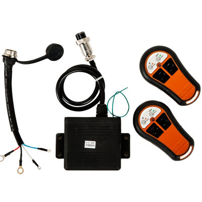  Wireless Winch Remote Control 12V. Twin Handset, Waterproof External Mount Receiver