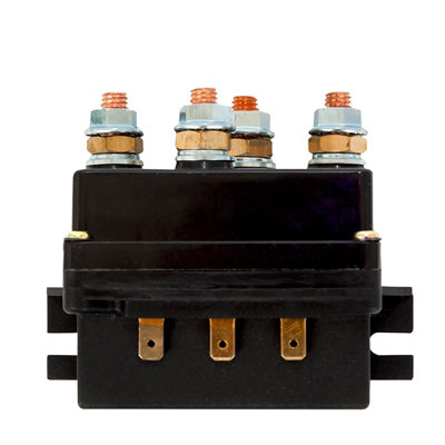 Winchmax 24V Winch Solenoid Heavy Duty Upgrade. Spade Terminal Side Connections. from B&Q
