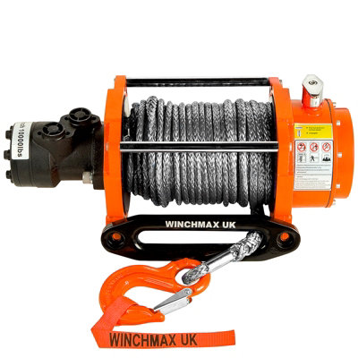 Winchmax 10,000Lb Hydraulic Winch. 25M Dyneema Rope. from B&Q