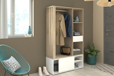 Parisot Entrance Hall Unit Oak/white from B&Q