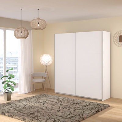 Parisot Swing White Robe Wardrobe180Cm Home Assembly Available from B&Q