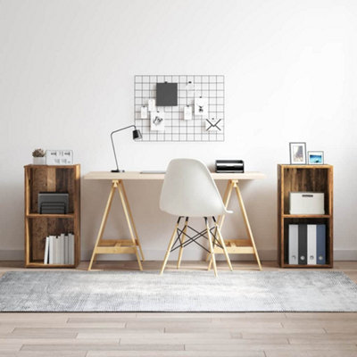 Berkfield 2 Pcs Old Wood 72 X 35 X 36.5 Cm Engineered Wood from B&Q