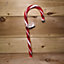 34cm Christmas Red and White Stripe Large PVC Candy Cane Stick