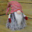 34cm Festive Gonk Cuddly Santa Indoor Christmas Plush Decoration in Striped Hat