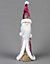 34cm Santa Burgundy / Gold - Christmas Figurine