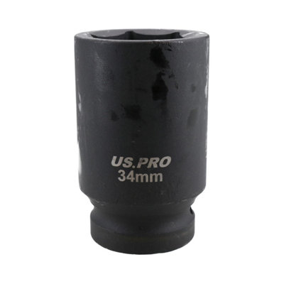 thumbnail image 2 of 9-Piece 3/8 Inch Drive Deep Impact Socket Set – Metric (8mm-19mm) Chrome Vanadium Steel 2 of 6