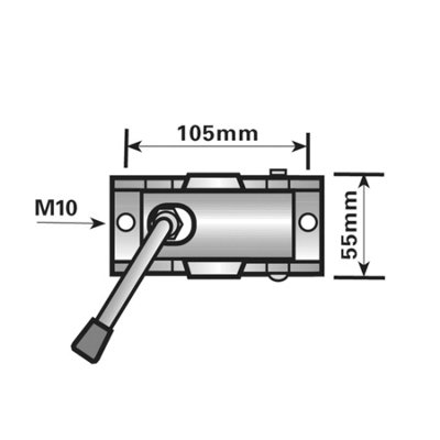 AB Tools GENUINE MAYPOLE PRESSED STEEL 34MM SPLIT CLAMP, TRAILER JOCKEY
