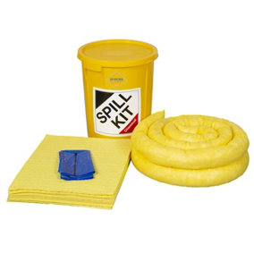 35 Litre Chemical, Acd, Hazmat Spill Kit in a Plastic Drum