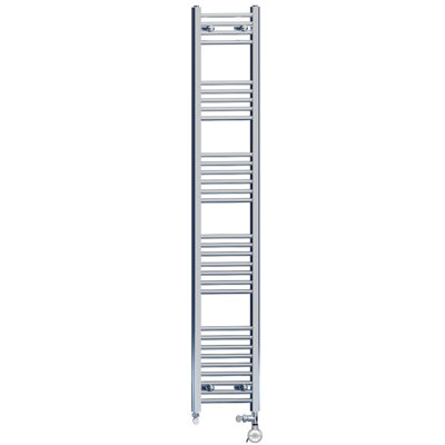 350 x 1800 mm Chrome Dual Fuel Electric Radiator Bathroom Towel Rail ...