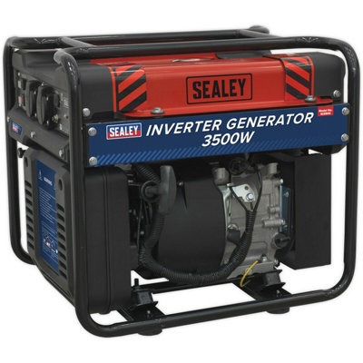 3500W Inverter Generator - 4-Stroke Engine - 13 Litre Fuel Tank - Dual Sockets
