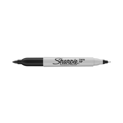 Sharpie Black Twin Tip Permanent Marker Fine Tip 12 Pc(S) - Image 7